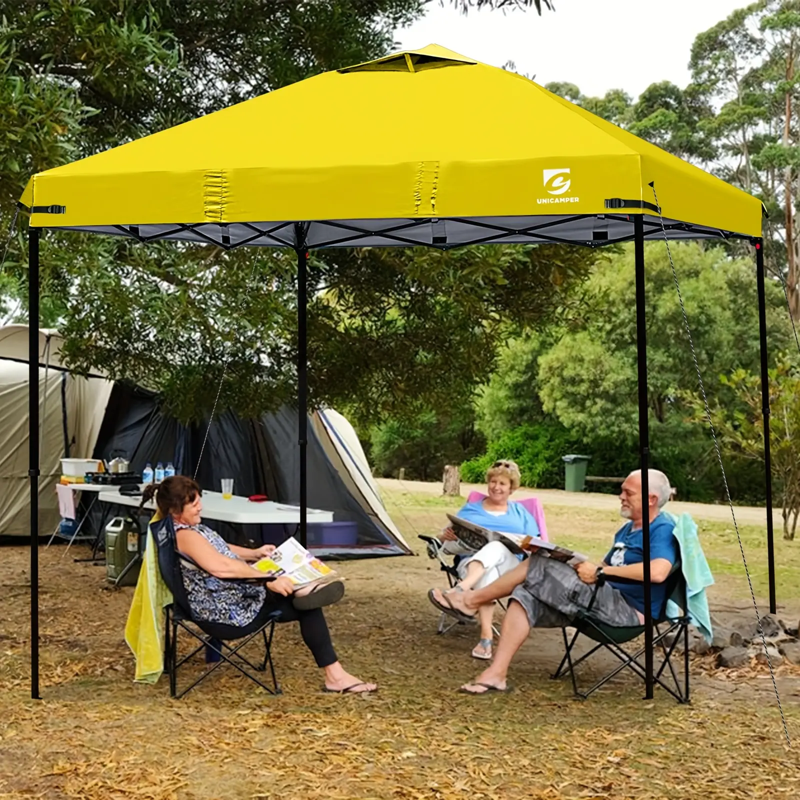 Pop-Up 10x10 Canopy Replacement Top Cover (with Ventilation Ports) Compatible with Straight-leg Canopy Tents High Quality Functionality Ideal for Courtyards, Gardens, Patios, And Outdoor Camping Shade (Top Cover Only)