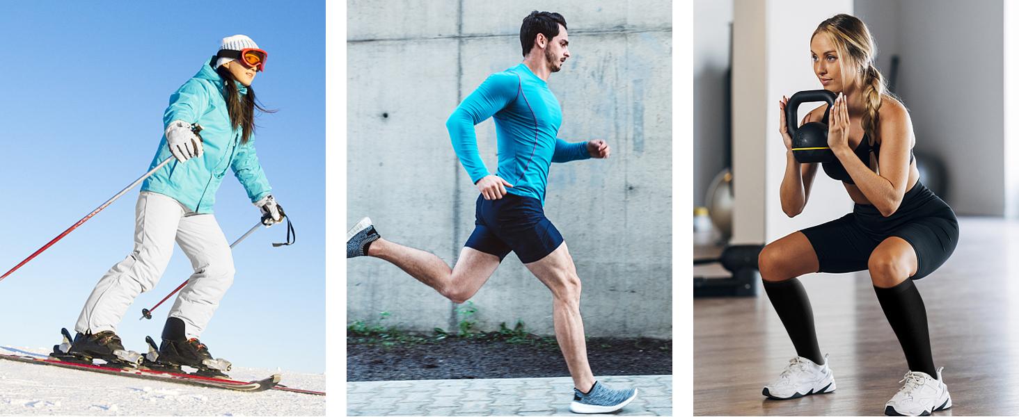 Compression Socks for Women & Men 4 Pairs, Best Support for Nurses Running Travel