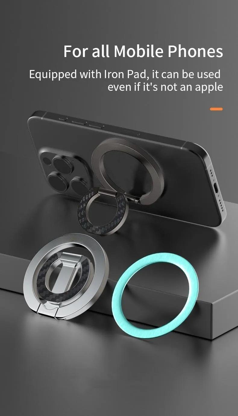 For Double-Sided Magnetic Phone Ring Holder for MagSafe Kickstand Magnet Grip   Stand Holder