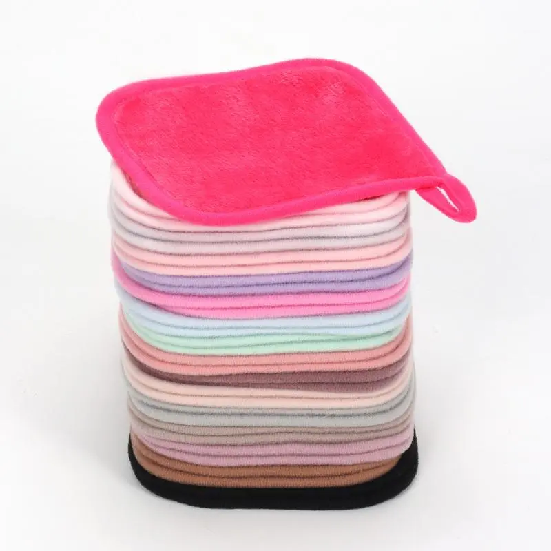 Random 10 makeup remover wipes, reusable makeup remover wipes, washable makeup remover wipes, facial cleansing, face cleansing wipes, women's makeup tools, cosmetics, hypoallergenic makeup remover
