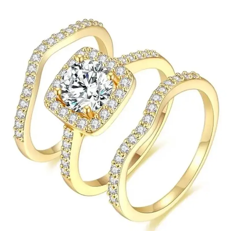 1.5 carat round opal halo stackable ring set, three-in-one engagement and wedding ring, the perfect gift for her, R-0969 vintage elegant bridal everyday ring