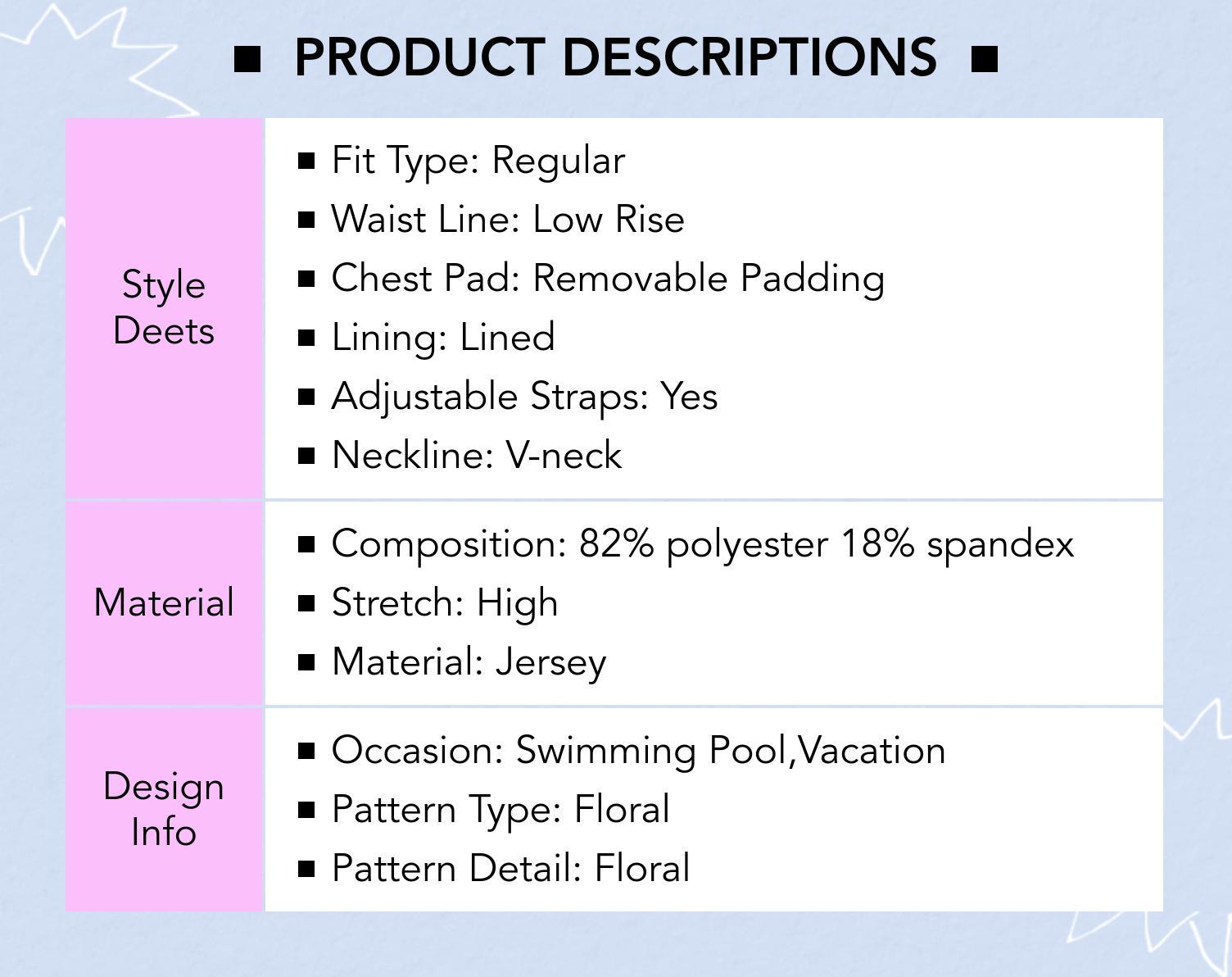 Cider [size 2-10] V-neck Floral Underwire Cheeky Bikini Swimsuit