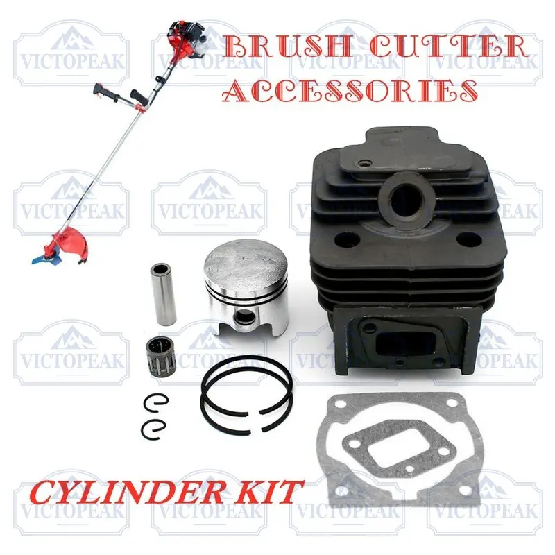 Victopeak 44F-5 Brush Cutter Cylinder Piston Assembly Kit, 44mm  Garden Equipment Replacement Parts for 44-5 Grass Trimmer Engine