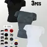 【Black Friday】3/5 Pcs Women's Casual Fitted T-Shirts, Minimalist Fashion Button Front Round Neck Tees, Sporty Short Sleeve Tops