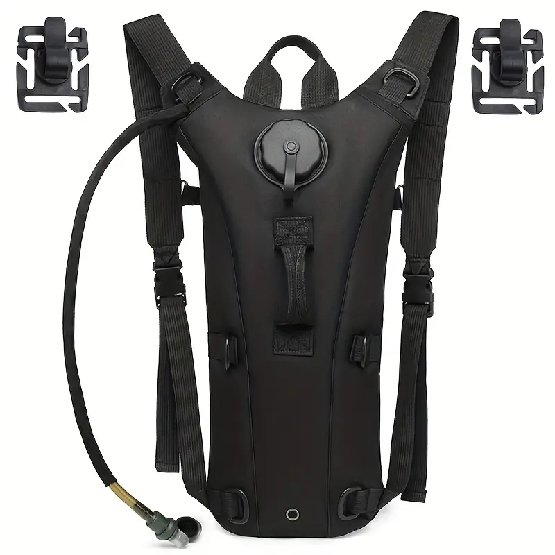 Unisex Outdoor Sports Hydration Backpack for Long-Distance Hiking, with Adjustable Straps and 2 Free Hose Clips