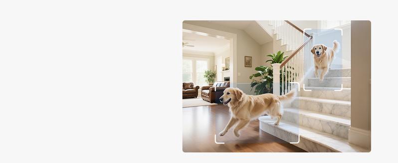ZOSI 4K Indoor Security Camera C518 Pan/Tilt Pet/Dog/Nanny Plug-in Wifi Camera with Auto Tracking AI Detection 360° View Night Vision 2-Way Audio 5GHz/2.4GHz WiFi 64G Memory Card Included Button Installation