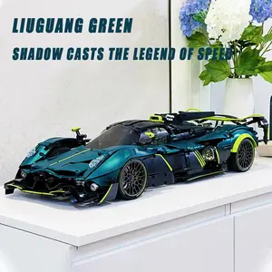 GULY Tech Infused Speed Sports Car Vairkyrw Starry Sky Mechanical Supercar 1:8 Scale High Difficulty Building Blocks Model Complete Mechanical Vehicle Accessories Classic Adult Assembly Collectible Gifts For Desktop Display