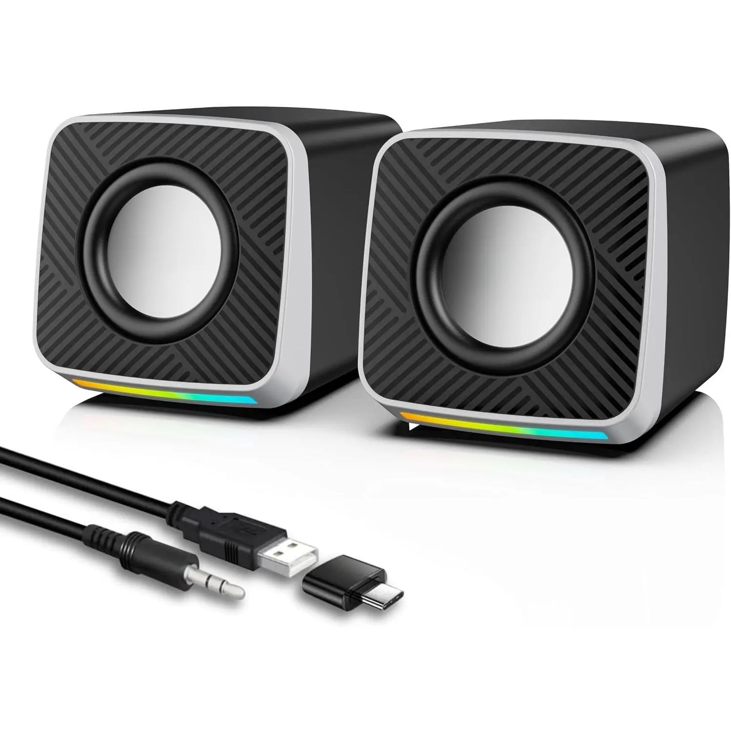 Desktop Speaker,USB , Clear and Loud Sound, Plug-and-Play.