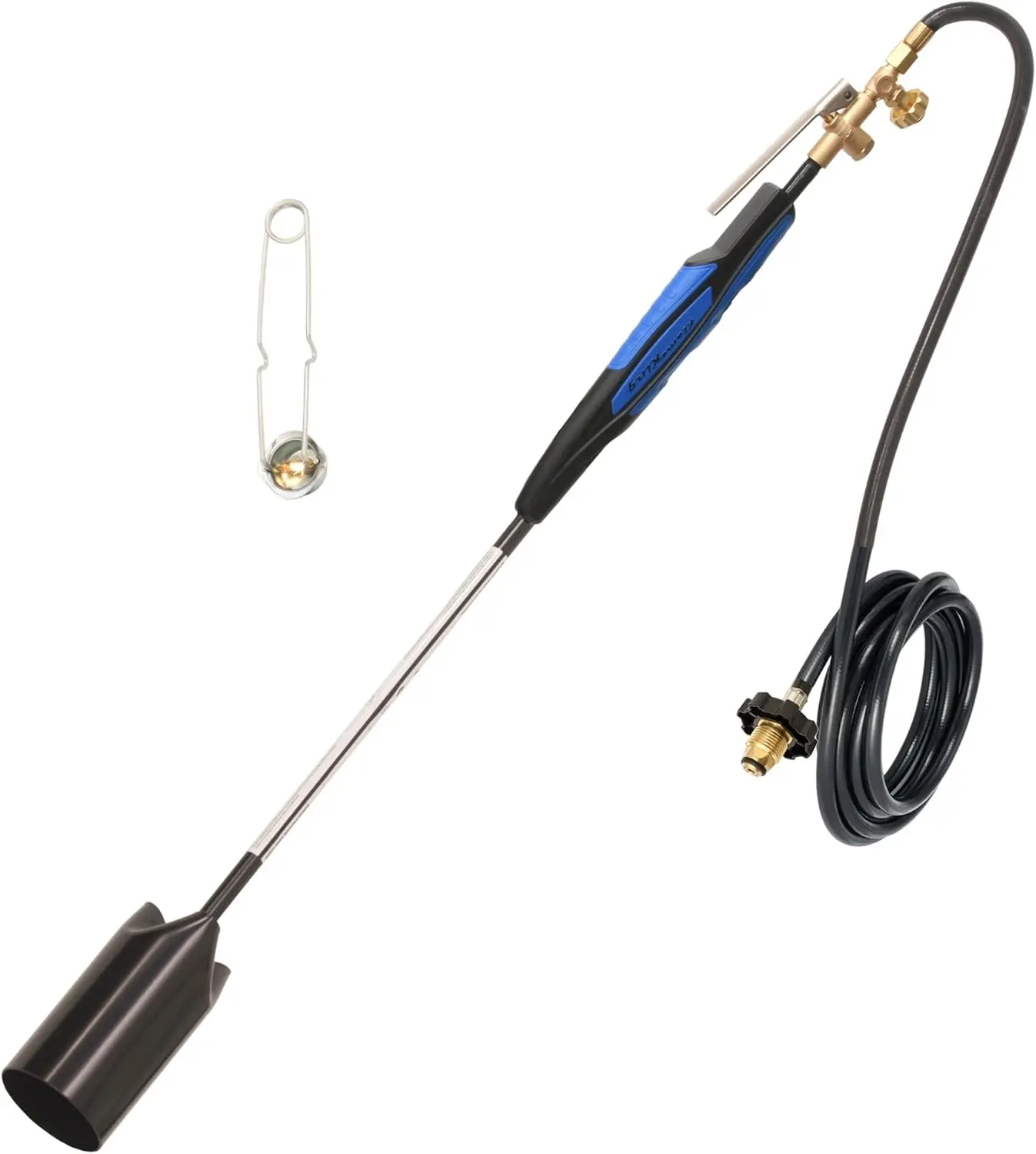 Propane Kit Duty Weed Burner, 500,000 with Flint Striker, with 10-ft Hose Regulator Assembly