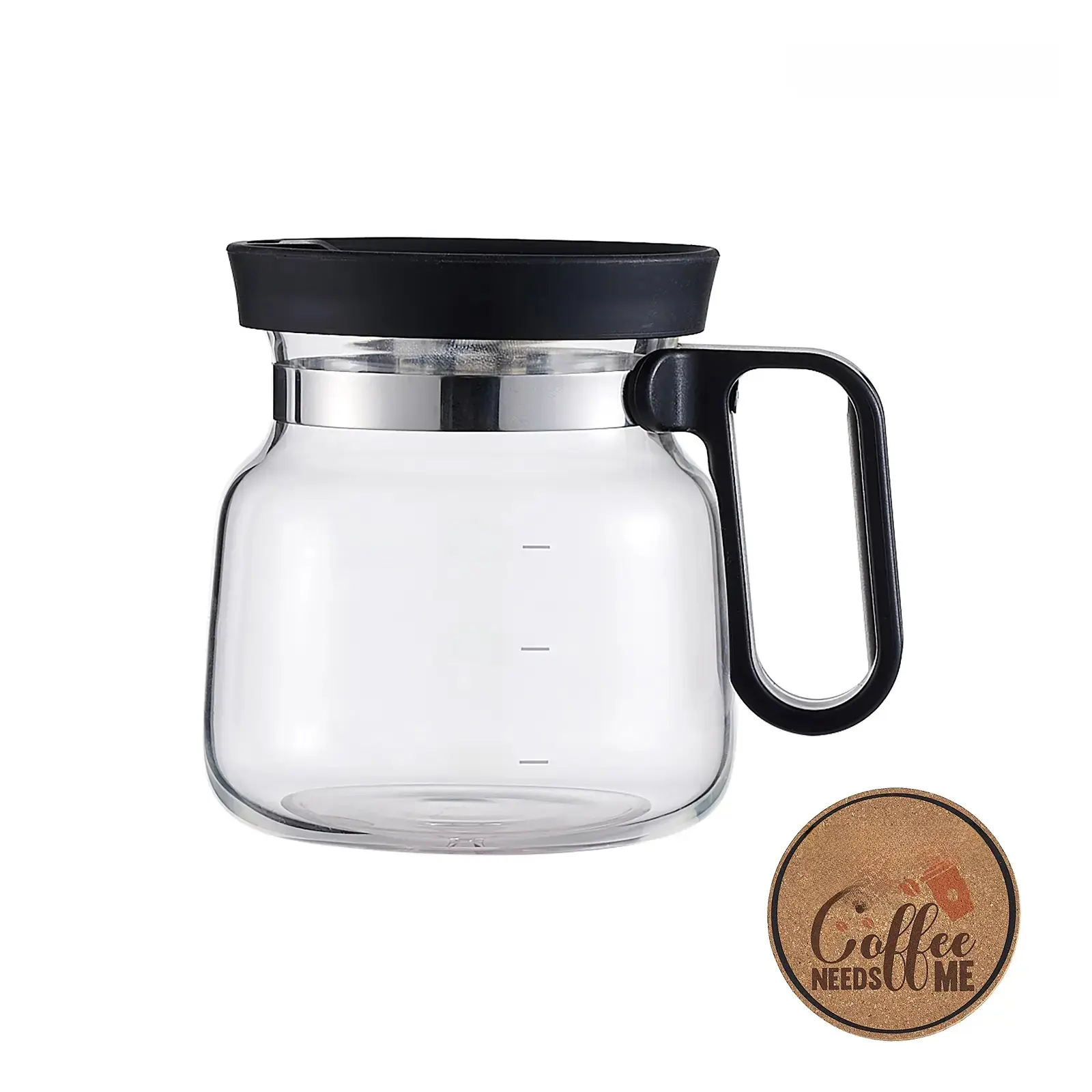 Coffee Mug with Lid 16oz Glass Creative Cup, Coffee Lovers' Top Choice,Dimensions: 4.9inches tall, 3.8 inches wide, Includes Coaster, Ergonomic Handle Design, a little surprise for your loved one#SummerWins#DFYD