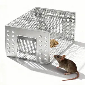 Durable Iron Mouse Cage, 1-Way Door Design Mouse Trap, Pest & Weed Control Accessory, Ideal for Home & Office, Essential Room Accessory