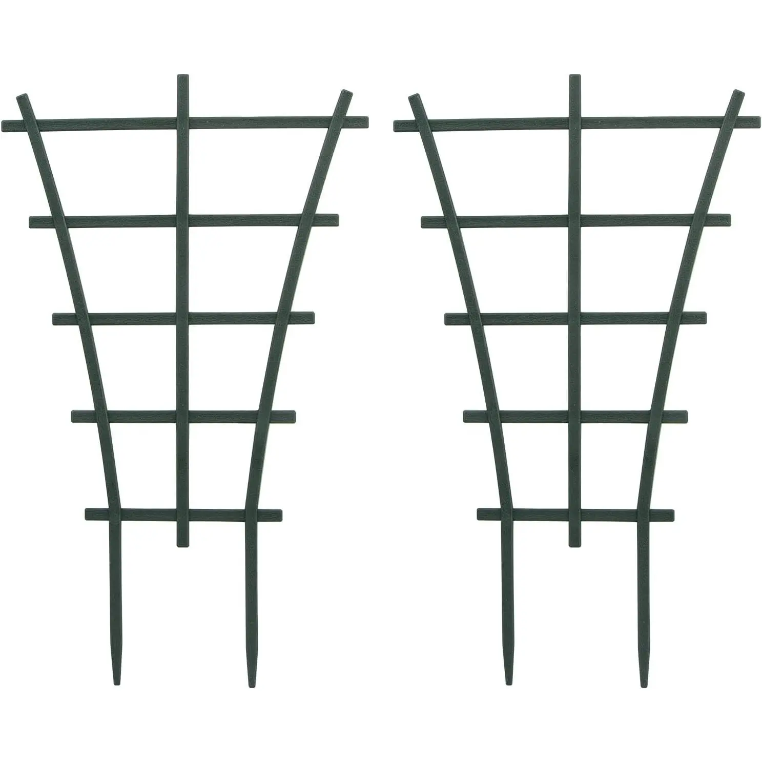 Trellis Small Outdoor, Mini Vine Support Indoor Plant Trellis for Climbing Plants Patio Pot Stackable Potted Stakes Plastic Houseplant Superimposed Garden Planter Vegetable Flower 5.91“ W x 10.24” h