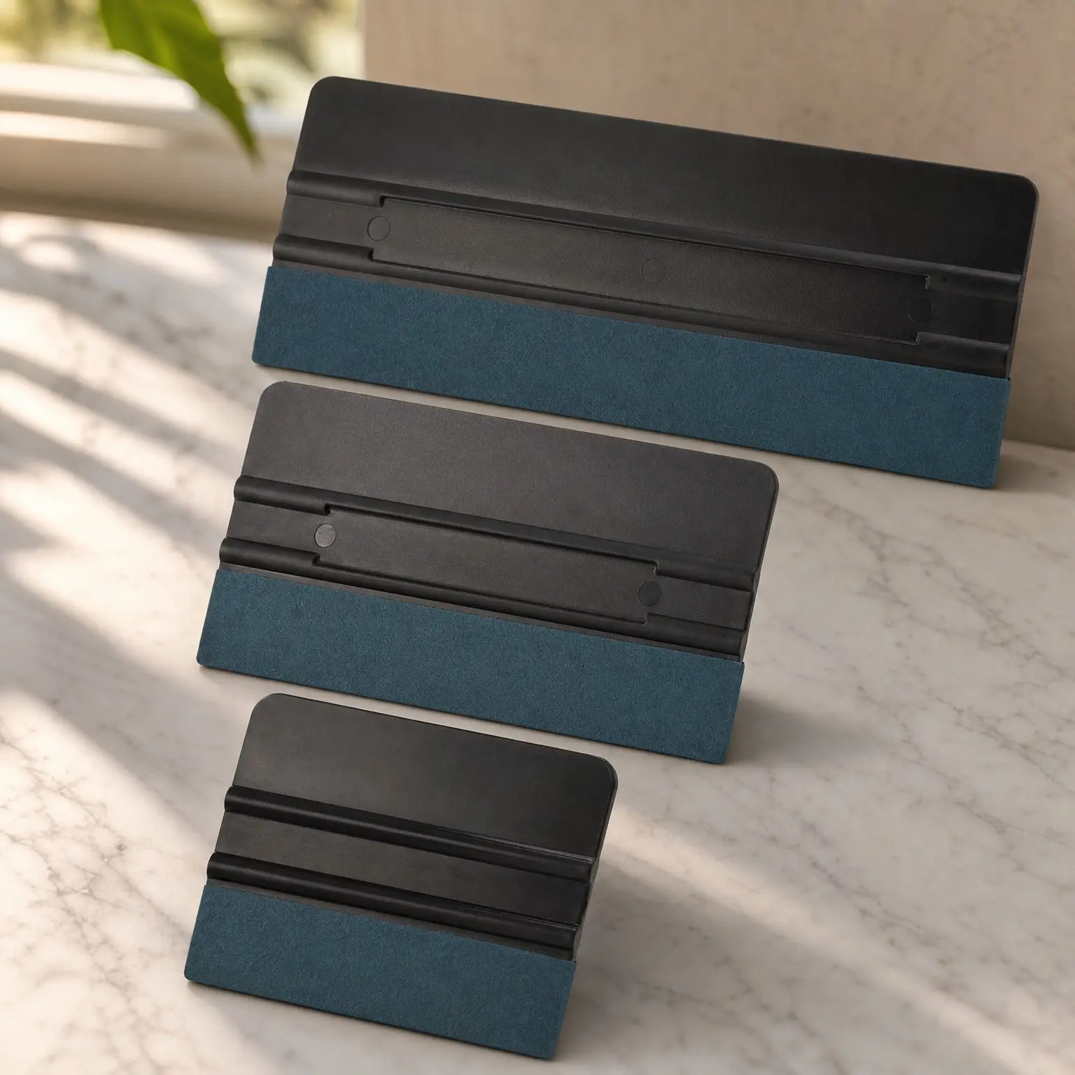 3 Pack Vinyl Wrap Felt Squeegees in Different Sizes, Suede Felt Edge Squeegee for Sign Making, Wallpaper Smoothing, Car PPF Vinyl Wrap & Window Tint ApplicationGift