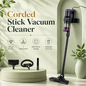 500W Powerful Handheld Stick Vacuum Cleaner - 15kPa Hand Vacuums, Removable Dust Cup,Flexible Handle, Multimode for Pet Hair Cleaning, Powerful Handheld Vacuum