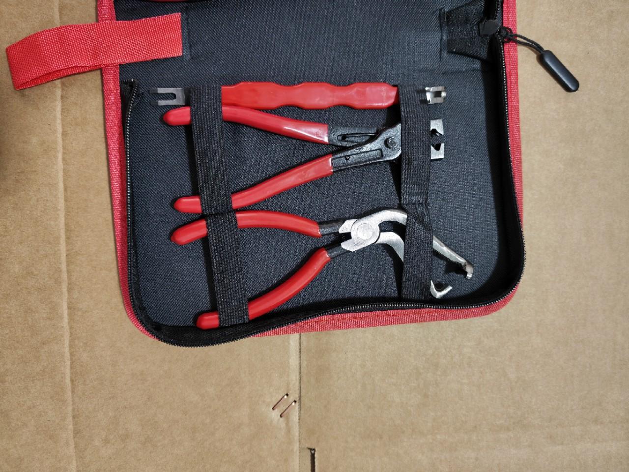 Auto repair pliers car maintenance tool set cross-border 5PC hose clamp pliers, pipe clamp pliers, pry bar, round nail remover set