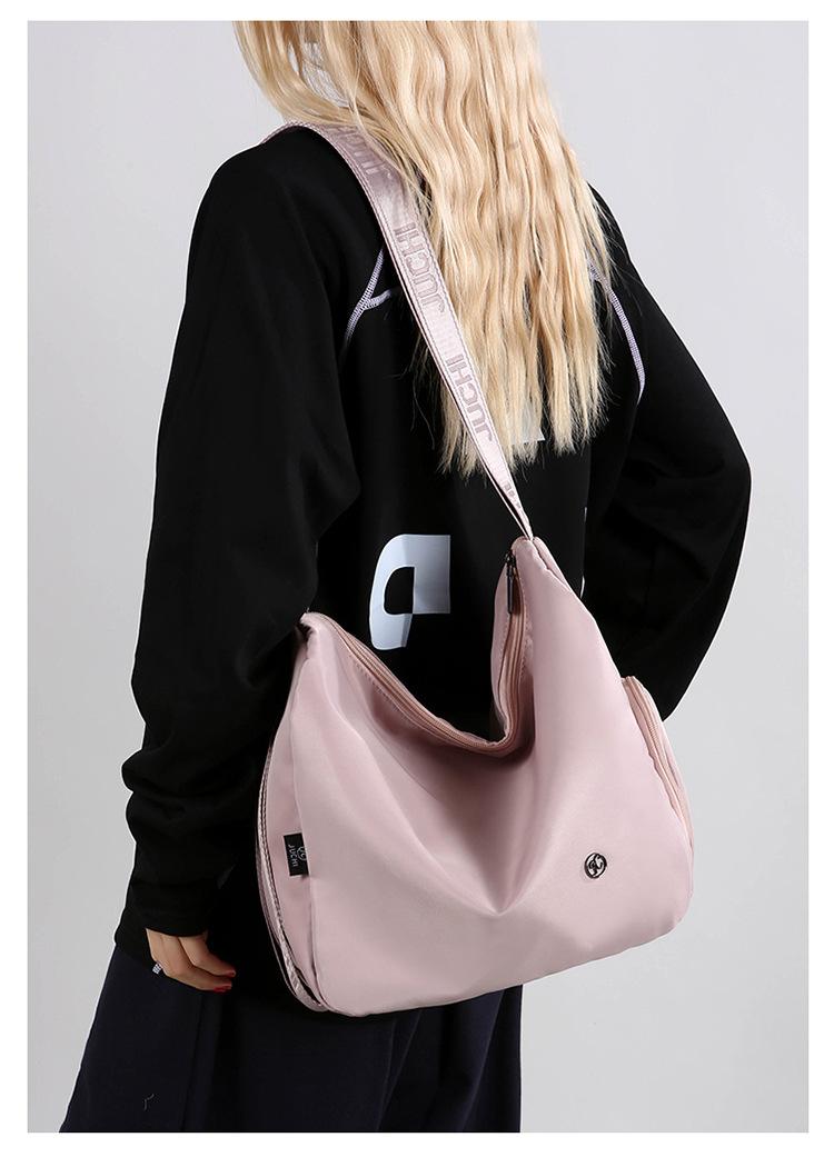 Nylon bucket bag, niche high-end large-capacity commuter tote bag, shoulder bag, multifunctional backpack