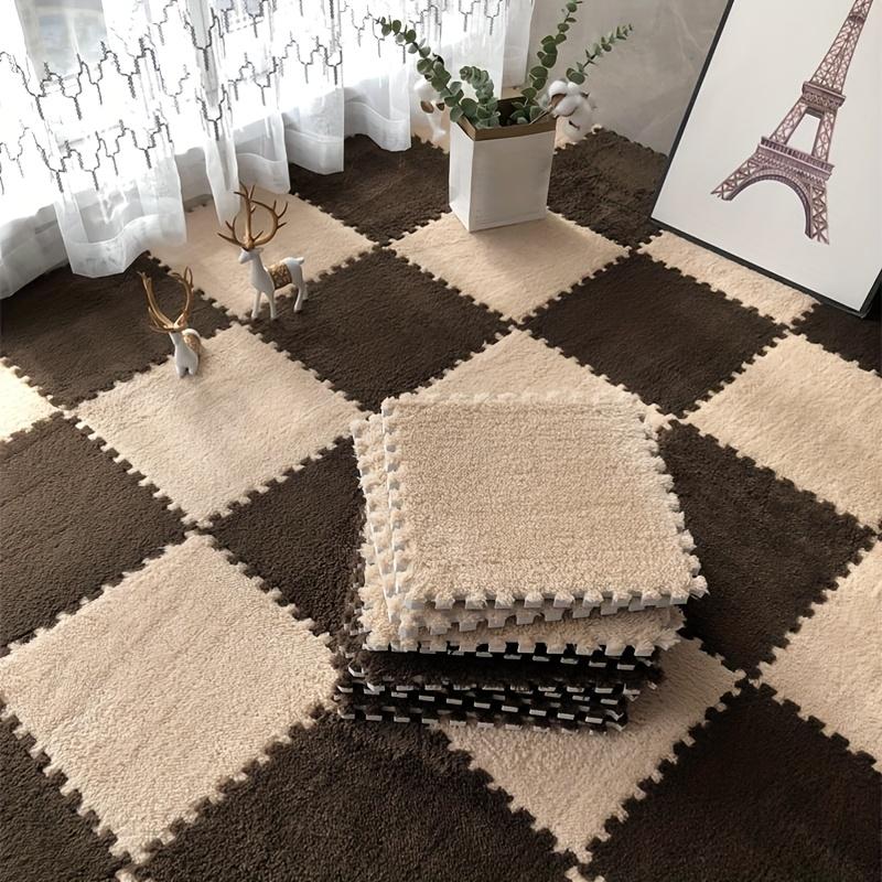 24-Piece Set of Interlocking Foam Floor Mats, Soft, Non-Slip, Hand-Washable Interlocking Carpet, Suitable for Home, Gym, Yoga Exercise, Pilates and Body Shaping, Cushioning Mat, Pet Mat, Crawling Mat, Can Be Used in Bedroom, Living Room, Sofa Entrance.qiu