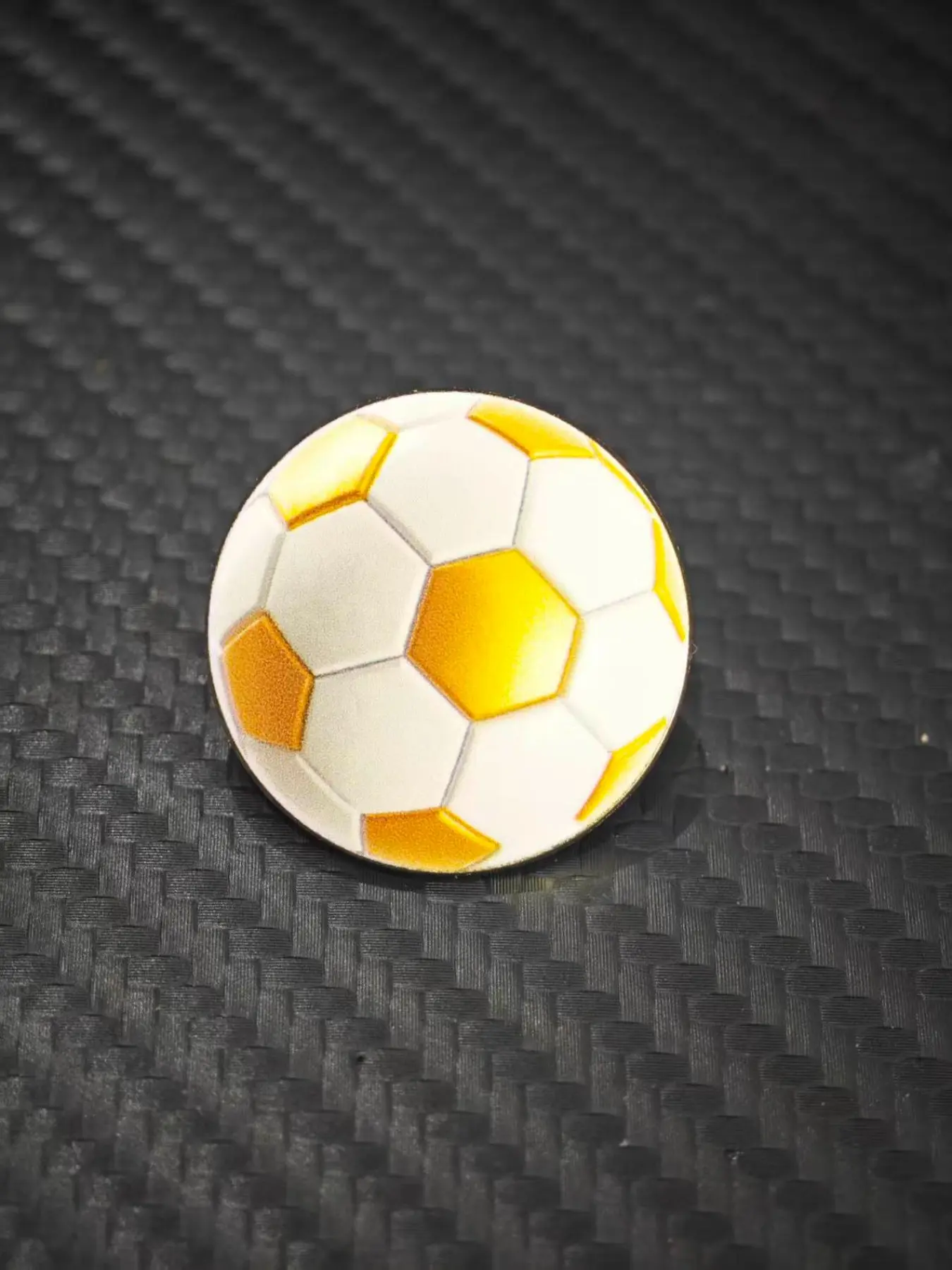 1Pcs ⚽ Soccer Ball Pin | Gold Sports Enamel Badge | Athletic Accessory | Fan Gift Enamel Lapel Pins #SoccerPin #SportsPin