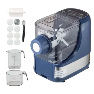Electric Pasta Maker, 150W Automatic Noodle Maker Machine with 8 Pasta Shapes, 4 Intelligent Modes, 500g Flour Capacity Pasta Maker Machine with Measuring Cups, Cleaning Brush for Home Kitchen