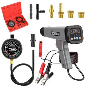 12V Digital Timing Light with Tachometer & Advance Angle Inductive  Timing Light  Vacuum and  Pump Tester Gauge Leak  Diagnostics Gauge for , , Marine