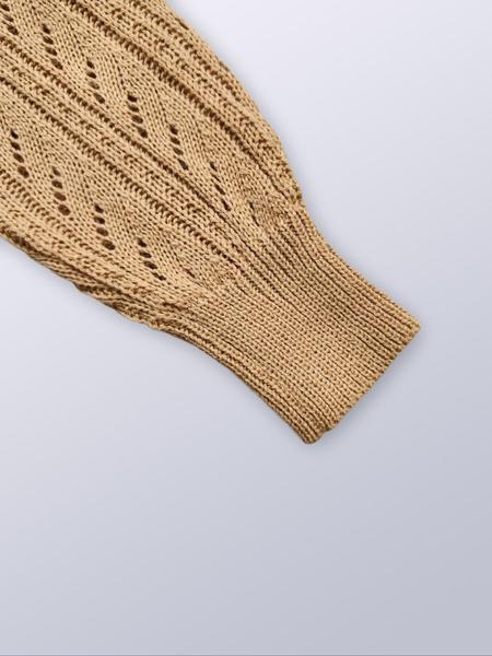 Women's Plain Textured Hollow-Out Asymmetrical Neck Sweater, Elegant Raglan Sleeve Jumper for Fall & Winter, Fashion Ladies' Knitwear for Daily Wear