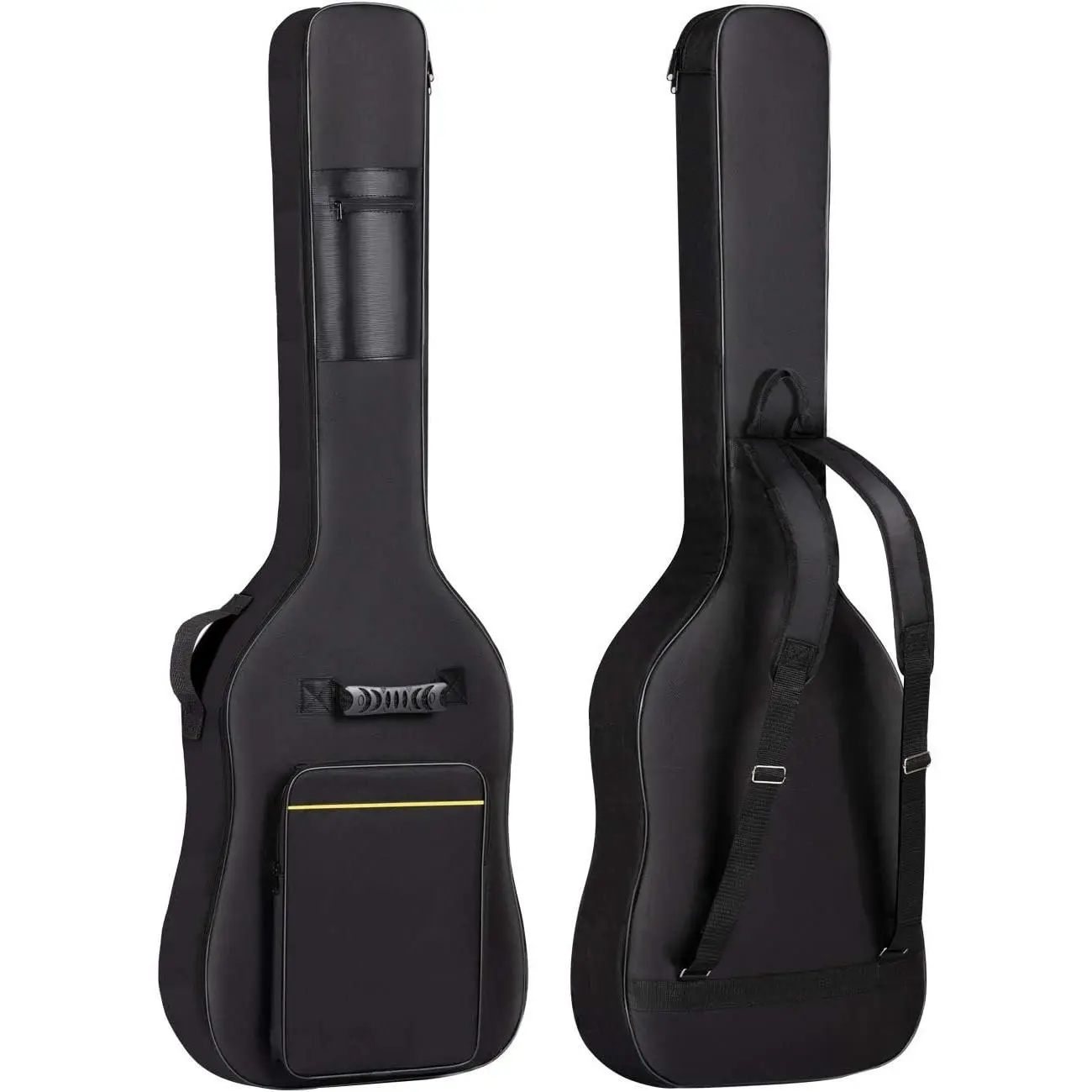 Bass Guitar Bag Gig Bag 0.3in Padding Black Padded Backpack Soft Electric Bass Case CY0222