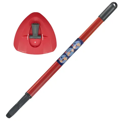 Triangle Base & Extendable Spin Mop Handle, Compatible with O-Cedar and Vileda EasyWring 1-Tank Spin System, Bucket Not Included, Spin Mop Head Replacement, Spin Mop Accessories