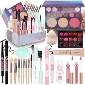 Makeup Gift Set Full Kit, Portable Travel Makeup Kit for Girls, Teens, Adults, Beginners & Professionals