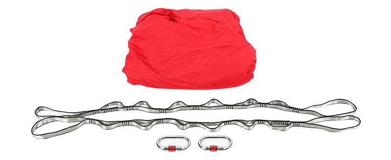 6.56 Yards Aerial Silks for Home Yoga Swing Therapy Swing Aerial Hammock w/Extension Straps, o-Slings, Carabiners Red Folding Anti-Tear Yoga Mat