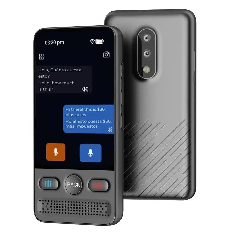 Portable Smart Ai Language Translator, 138 Languages Offline Group Phone Translation, Upgrade Chip for Travel Business Learning Voice Translator