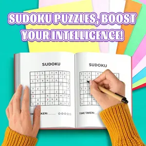 Sudoku workbook: Relieve stress, enhance focus - a gentle mental exercise that transforms leisure time into an efficient way to use time