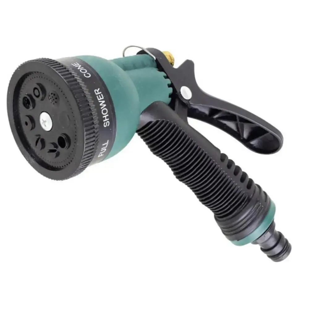 1 Pcs 8 Spray Patterns High-Pressure Garden Water Gun Hose Nozzle - Center Garden Sprinklers, Household Watering Tool for Washing Cars