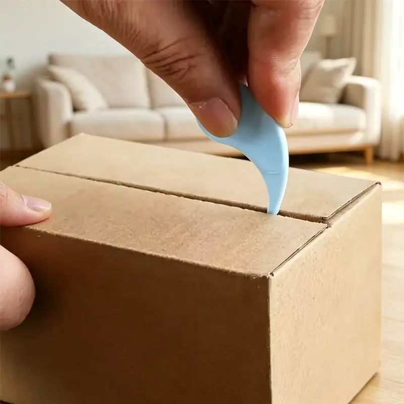 12/40pcs Random Color Parcel Opener, Portable Hole Design, Ideal for Opening Packages, Sealed Film, Graphic Paper, Perfect for Christmas