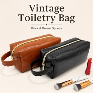 Vintage Large Capacity Travel Toiletry Bag for Men and Women