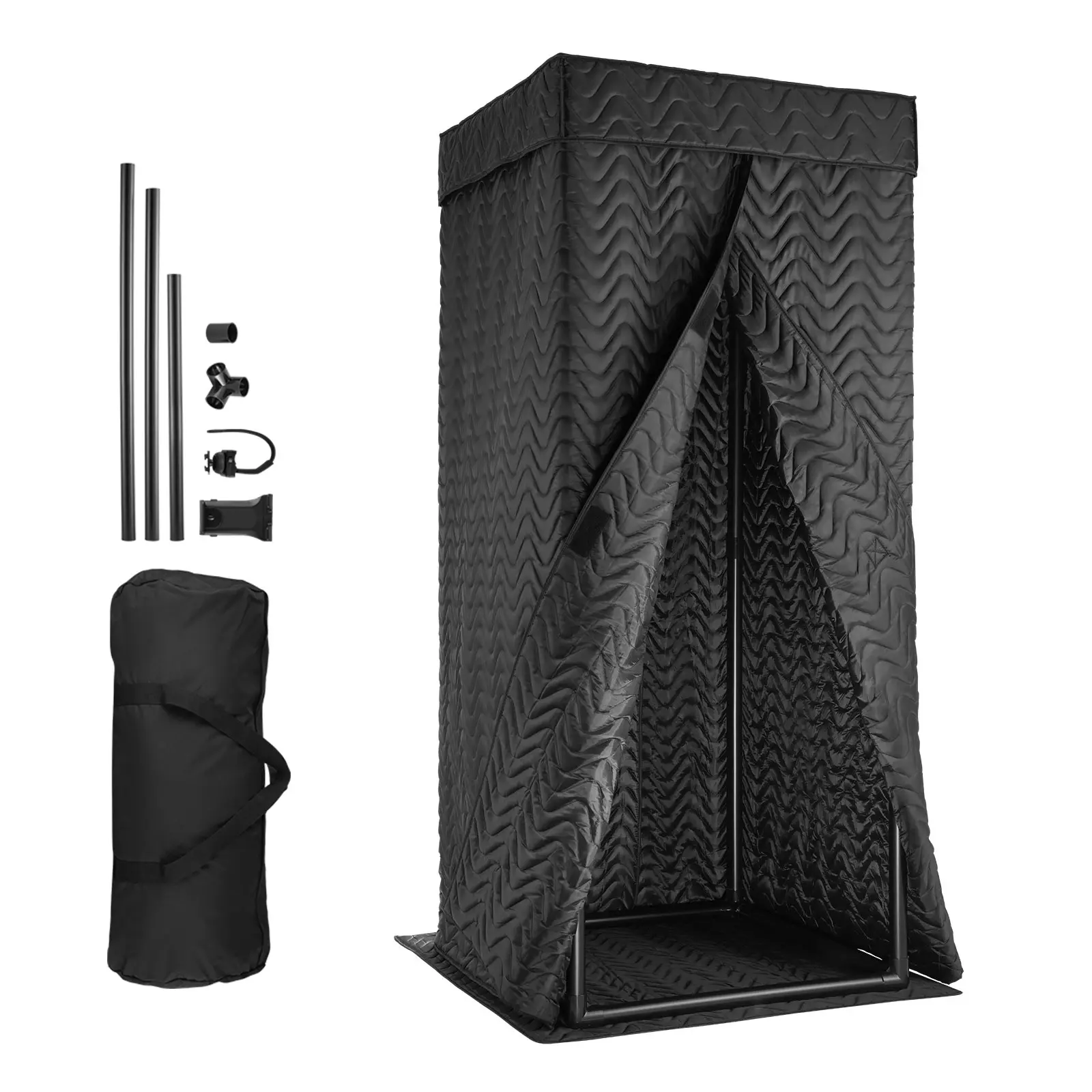 6.56 ft Portable Vocal Booth Recording Booth, Featuring Travel Bag, Designed for Voiceovers