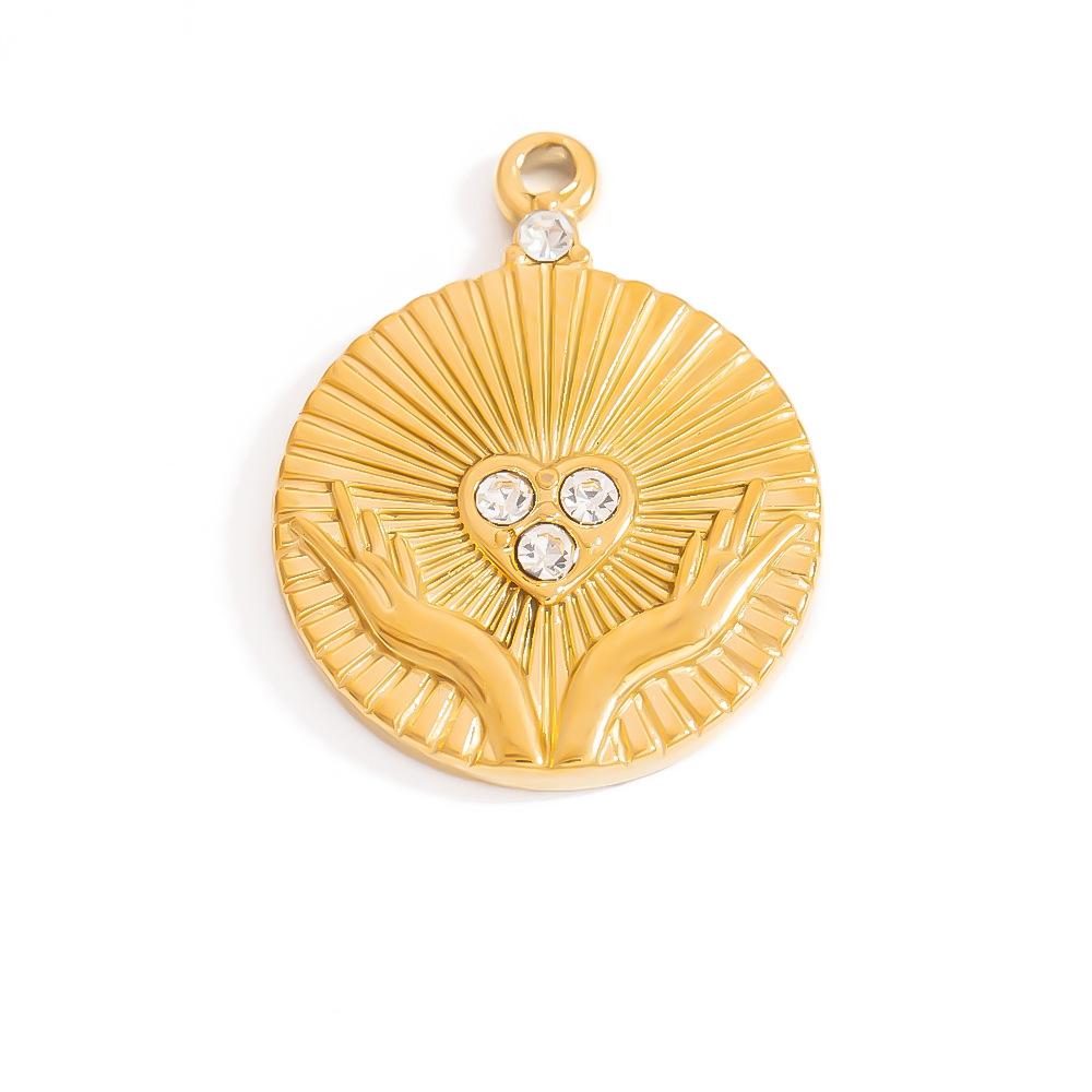 Titanium steel DIY jewelry accessories, stainless steel necklaces, bracelets, pendants, 18K gold pendants, accessories, and ornaments