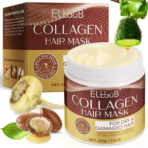 Yecuce Collagen Hair Mask 150g, Moisturizing Balm for Smooth Hair, Softens Hair Texture, Revives Hair Vitality, Unisex Use