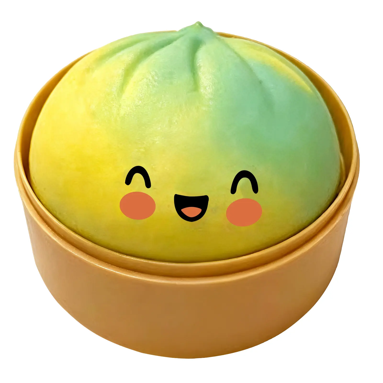 Dowmoo Mianmianle Gradually Greening Simulated Steamed Bun Soft Toy - Cute Stress Relief Toy with Elastic Squeeze, Non-Sticky Hands, PP-TPR Material for Relaxation
