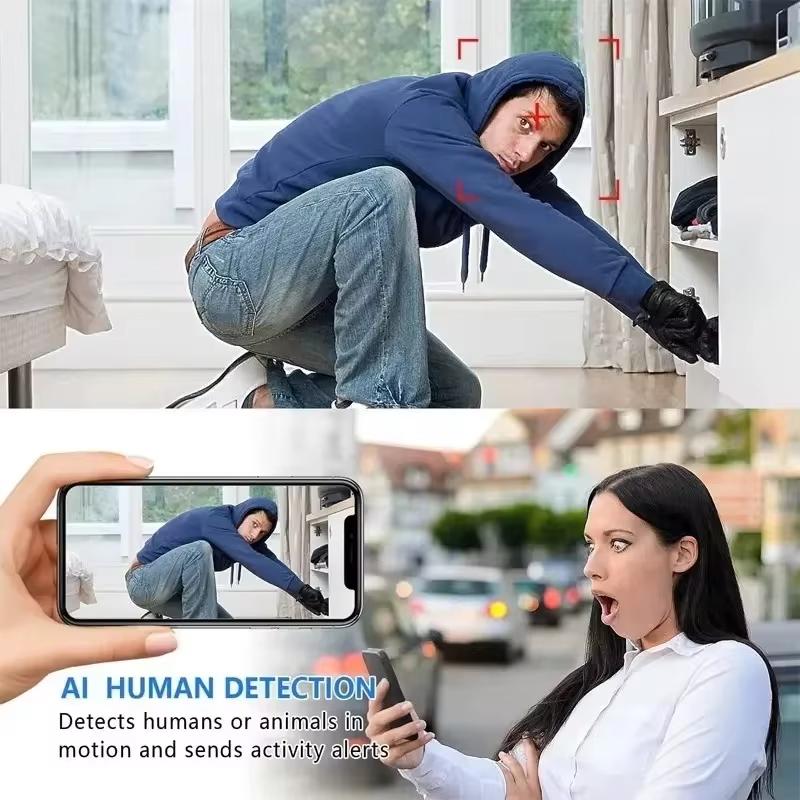 Mini Camera, WiFi Wireless Smart Home Network Camera, Indoor Security Monitoring Night Camera, Audio Recorder for Home