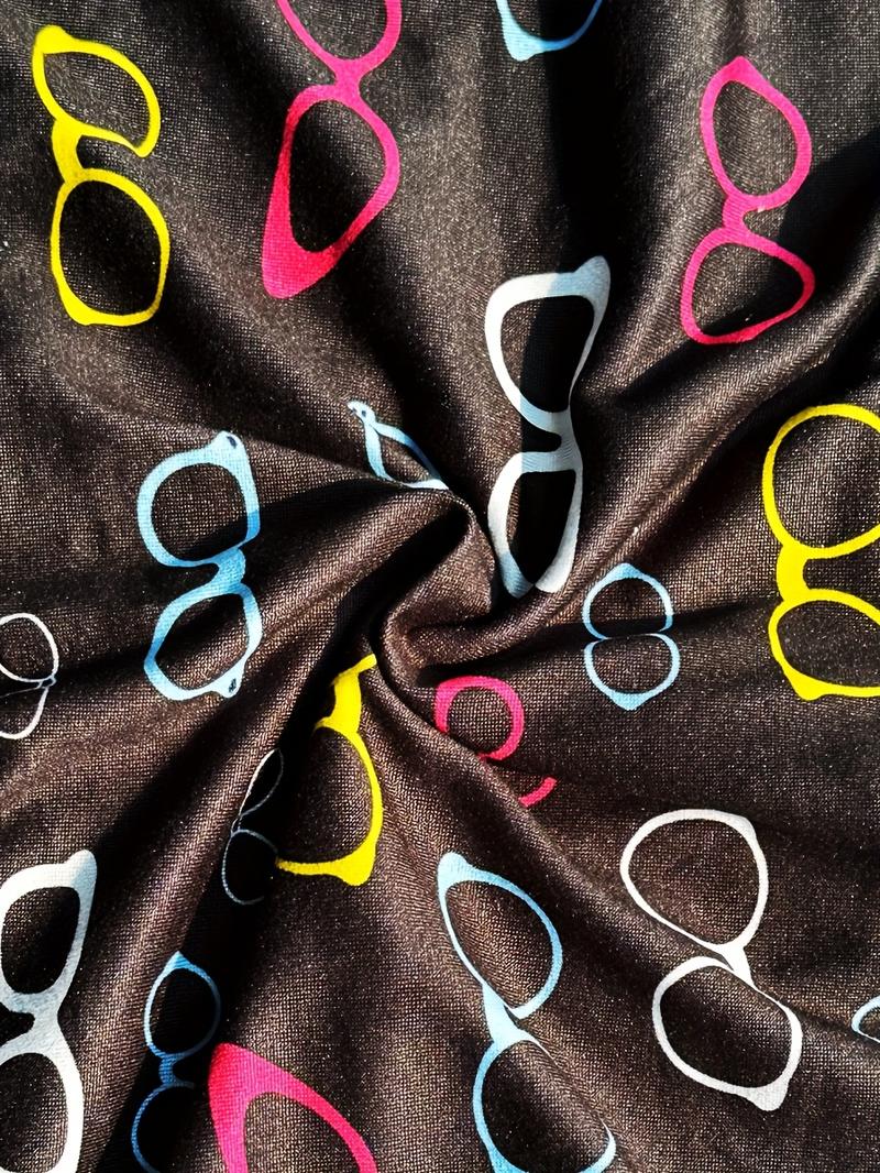 Set Of 8 Random Boyfriend Valentine'S Day Gift Set Men'S Long Boxer Briefs - Breathable, Lightweight, Colorful Graffiti-style Print, Polyester And Spandex Blend, Opaque Geometric PatternFor Both Male & Female