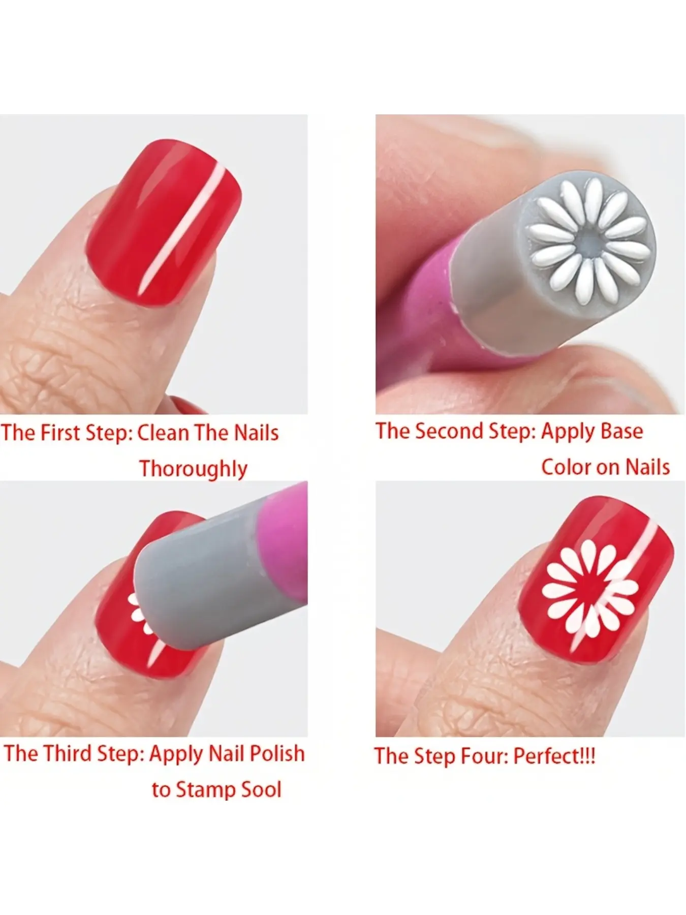 6Pcs/Set Random Pattern Nail Stamp Pens, Floral & Butterfly Nail Stamping Tools, 3s Fast Pattern Making, Essential Manicure Supplies for Beginners & Nail Salons