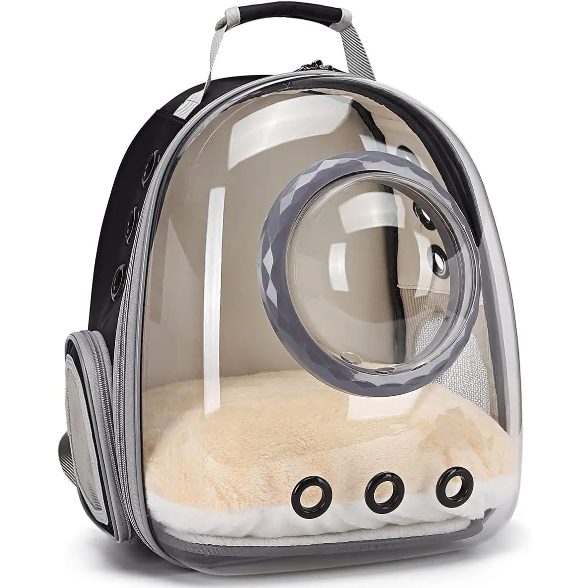 Bubble Cat Carrier Backpack, Transparent Pet Carrier Backpack  Small Puppy and Bunny, Space Capsule Bubble Cat Backpack Carrier, Airline Approved Waterproof Green Pet Backpack  Small Dog