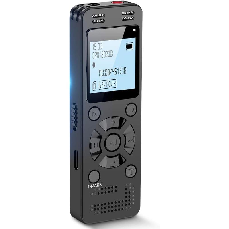 128GB Digital Voice Recorder for Lectures,Meetings-9296 Hours Voice Activated Recording Device Audio Recorder with Playback,Password