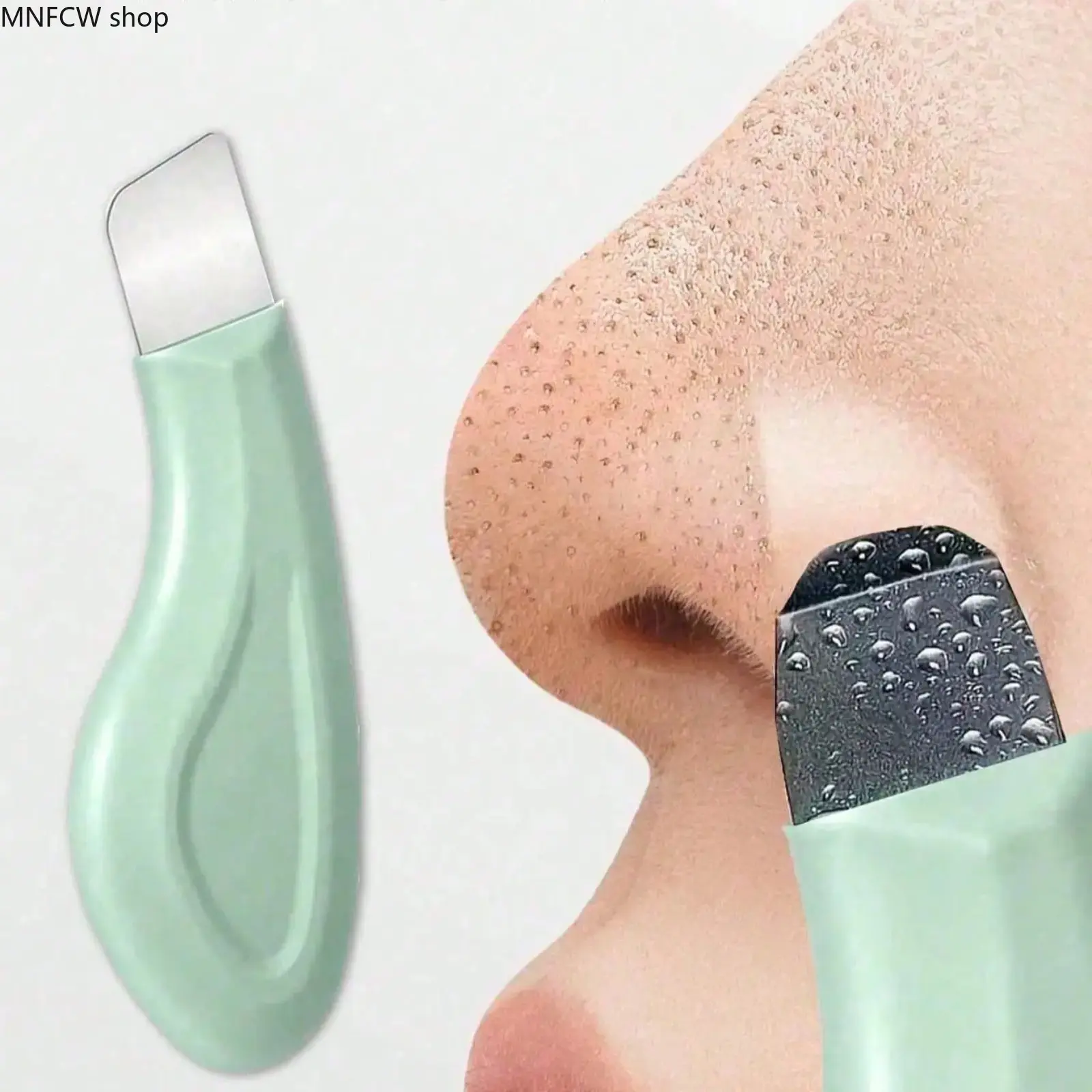 2-in-1 Blackhead Extractor & Silicone Face Scrubber | Gentle Pore Cleansing Tool for Smooth, Glowing Skin, Pore Cleaning, Dual Function, Gentle Extraction, Polyester, Unisex, No, Single Item
