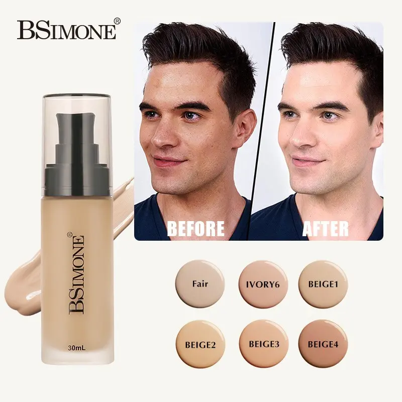 Bsimone Waterproof Under Eye Concealer, Sweat-Proof Multi-Functional Concealer, Long-Lasting Matte Foundation, Oil-Control, Party Makeup
