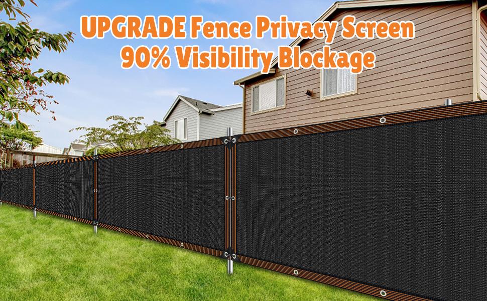 Privacy Fence Screen 4x50Ft Balcony Privacy Screen, Fence UV-Resistant, Polyethylene Windproof Screen for Pool Backyard and