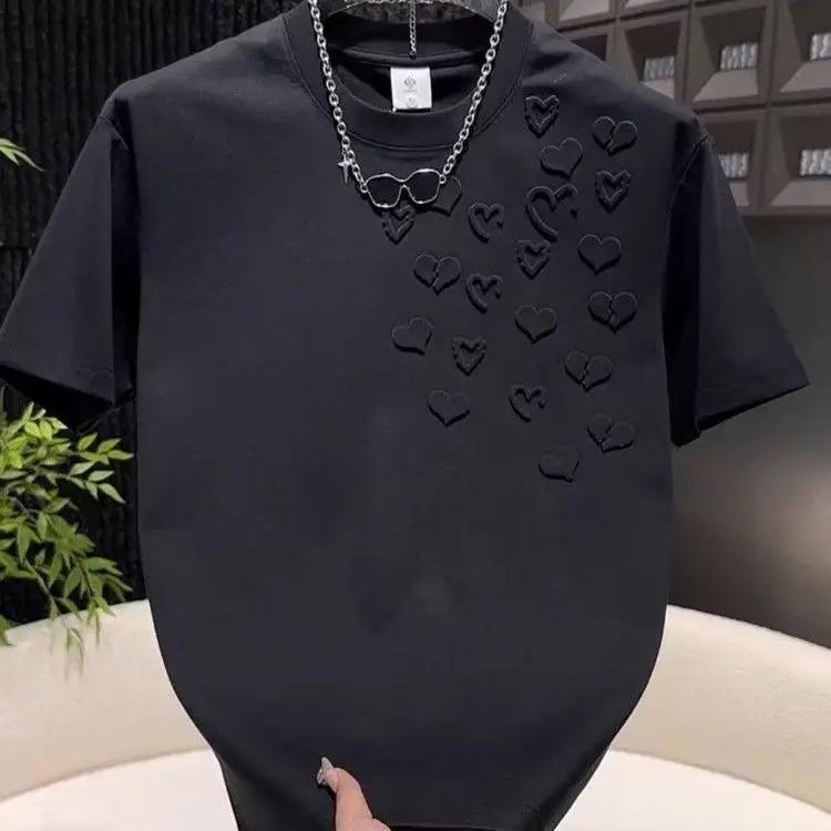 Men's Trend Casual Short Sleeve Loose Pullovers Summer Simplicity All-match Fashion T Shirts Harajuku Korean Men Clothing