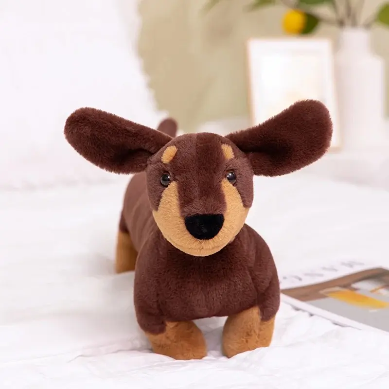 Long-Shaped Dog Stuffed Plush Body Pillow - Soft Hugging Cushion for Home Decoration, Holiday Rest Gift