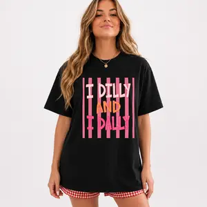 I Dilly And I Dally Shaggy Shirt, Dilly Dally Funny Mama & Girly Tee, Trendy Viral Catch Phrase Top, women's t shirts, t shirts women, t shirts for women, tops, summer tops, women's clothes, summer clothes