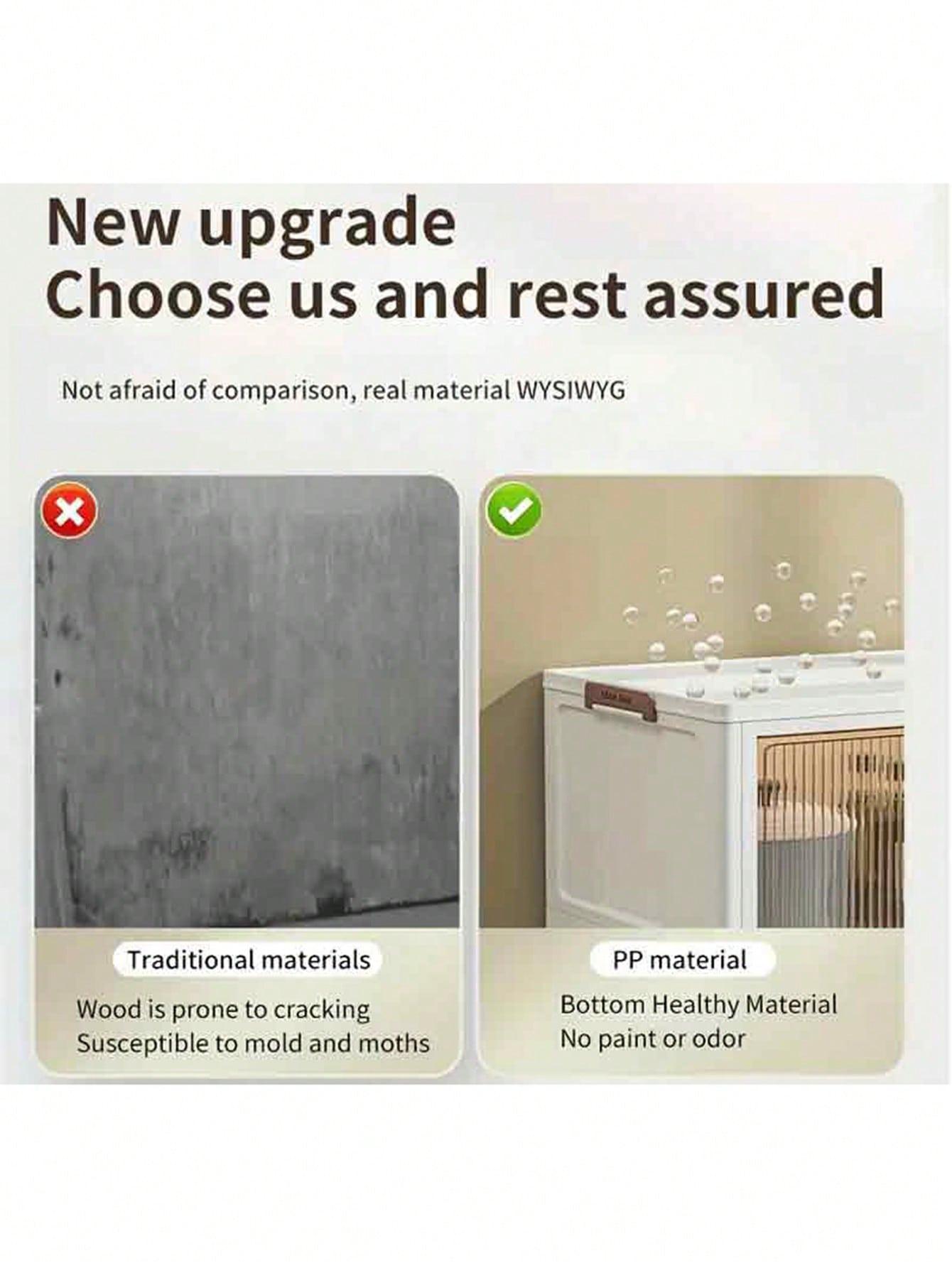 4layers  Plastic Storage Box Organizer, Stackable Storage Box, Covered Storage Box, Storage Container Organizer